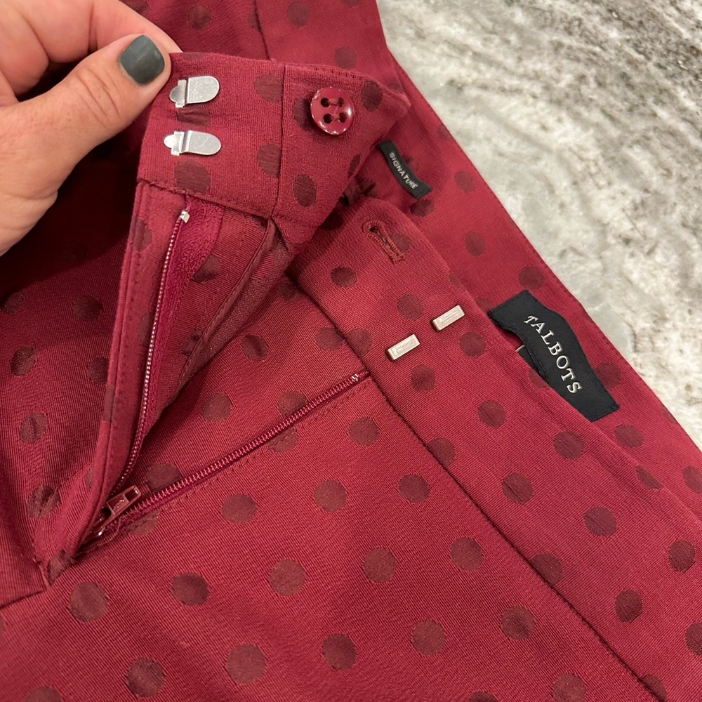 Talbots. Dotted Patterned Pants. Perfect For Holi… - image 5